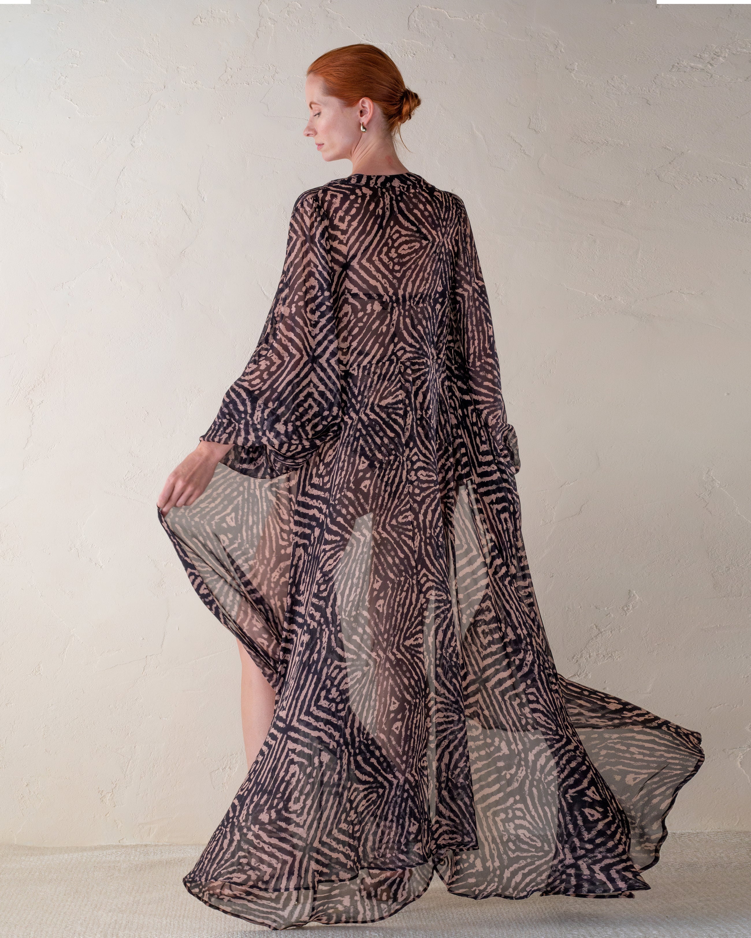 Sheer Blossom Robe