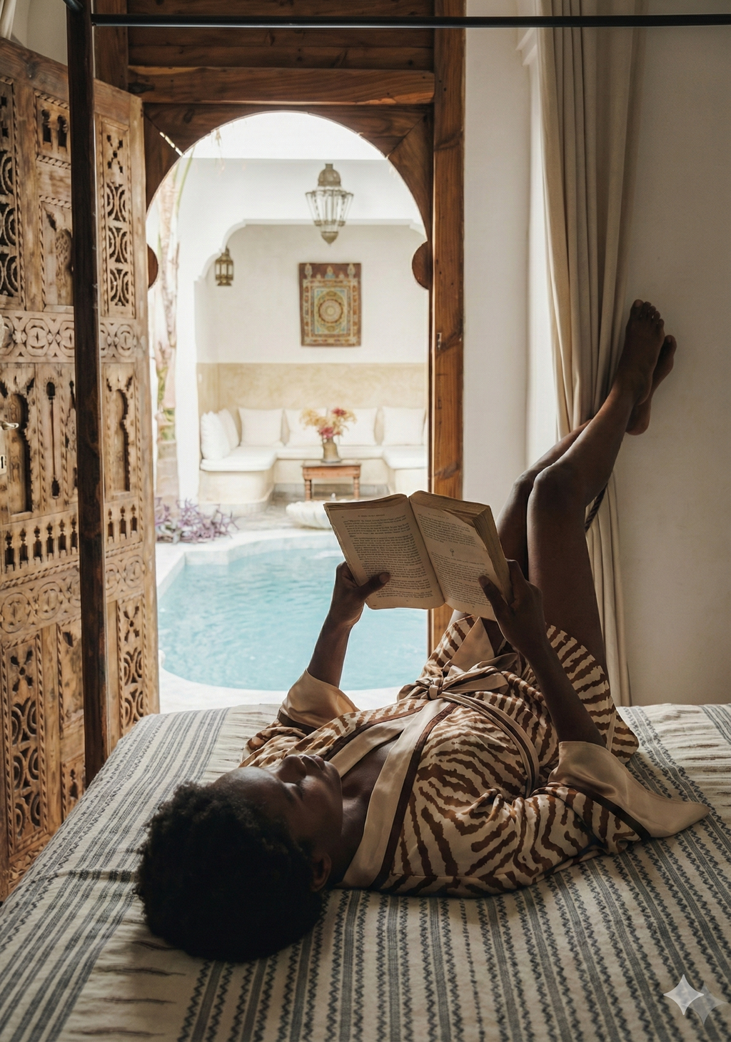 Accented Kimono Wrap Top