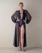 Sheer Blossom Robe