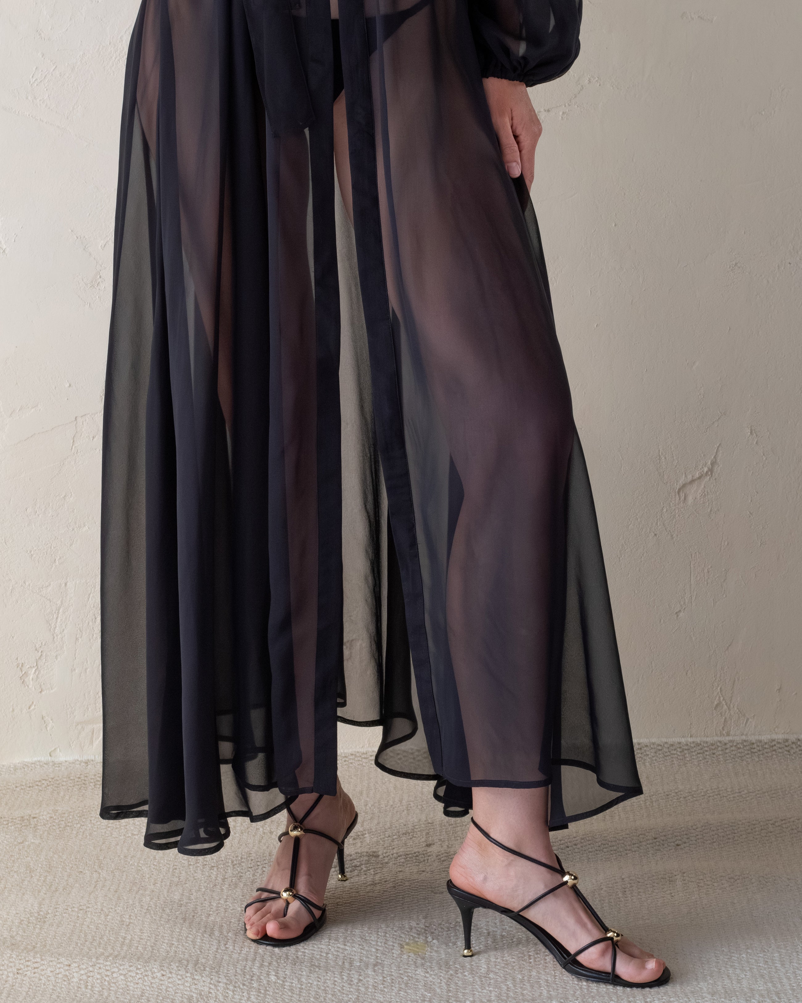 Sheer Blossom Robe