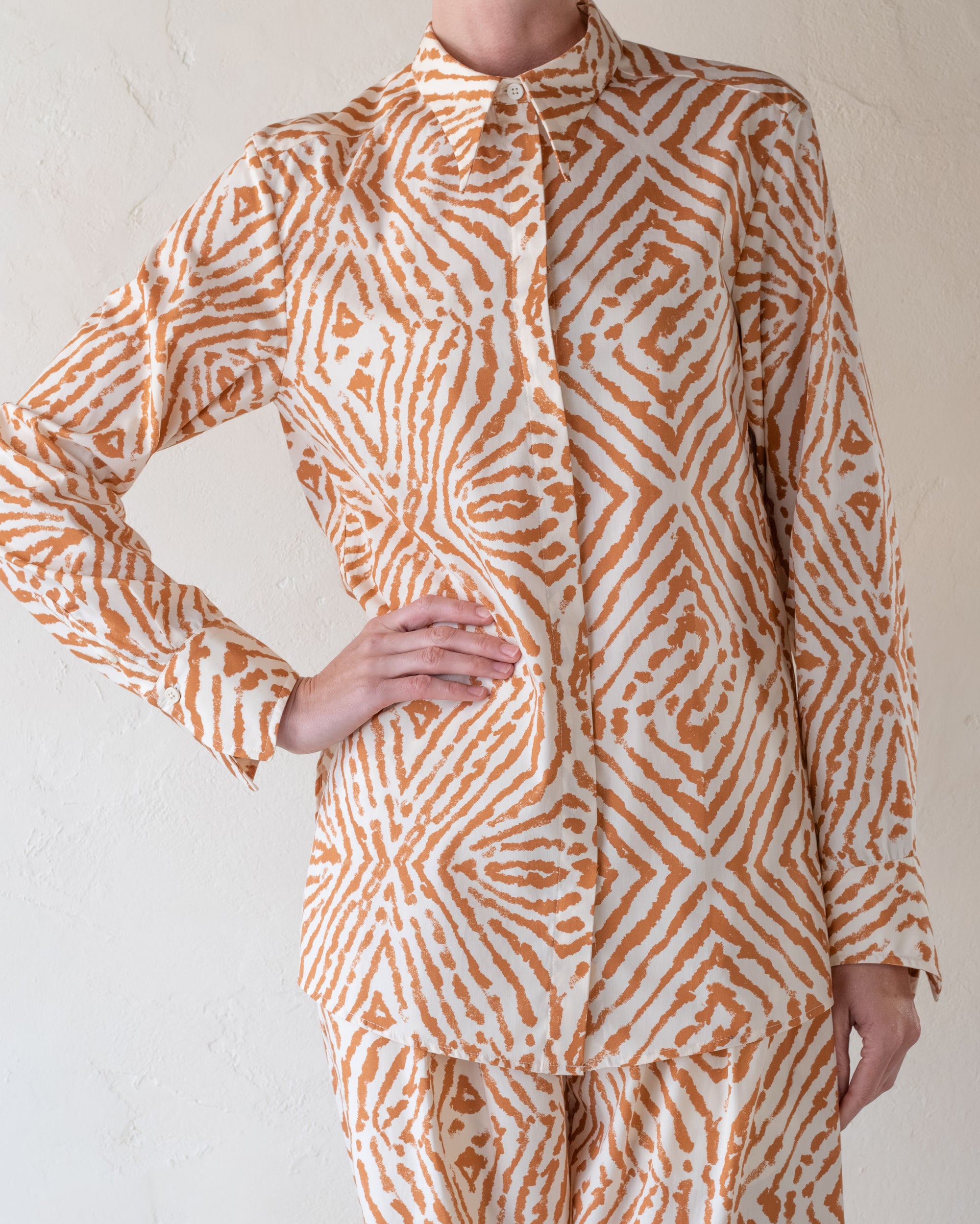 Winged Button Up