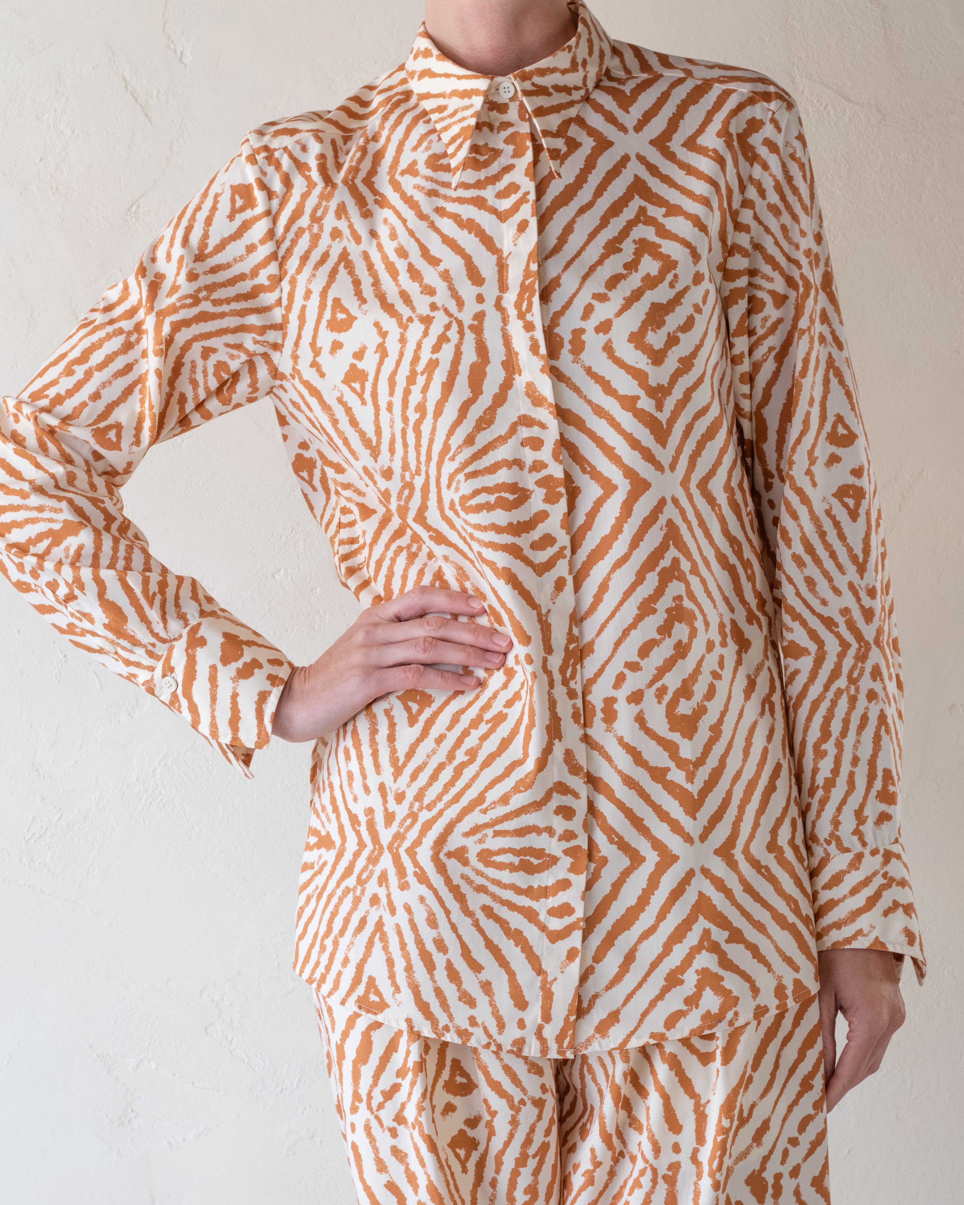 Winged Button Up